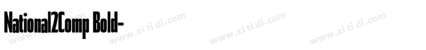 National2Comp Bold字体转换